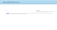Desktop Screenshot of afcon2013online.com